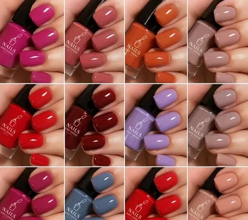 Glossy Nail Polish — 12 Shades